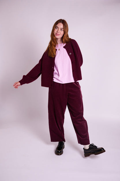Ivy Cardigan - Burgundy