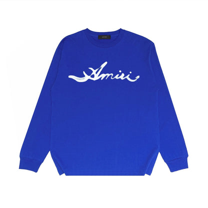 Amiri Long Sleeved Shirt Printed Trendy Pure Cotton