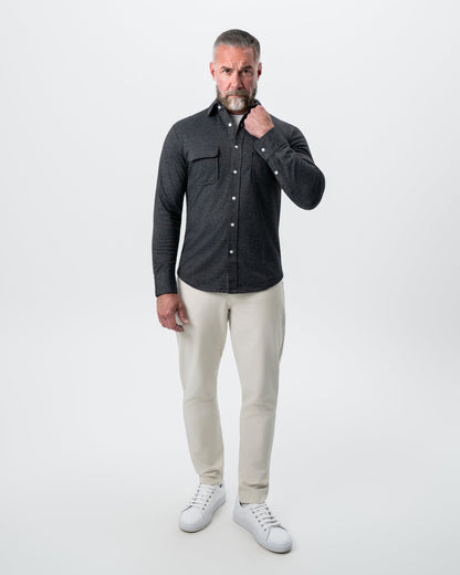 Patch Pocket Button Down - Charcoal