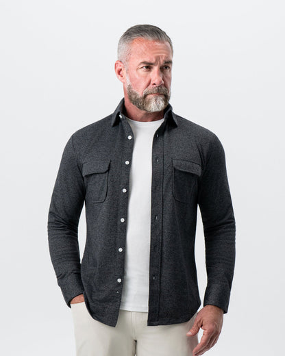 Patch Pocket Button Down - Charcoal