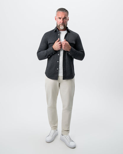 Patch Pocket Button Down - Charcoal