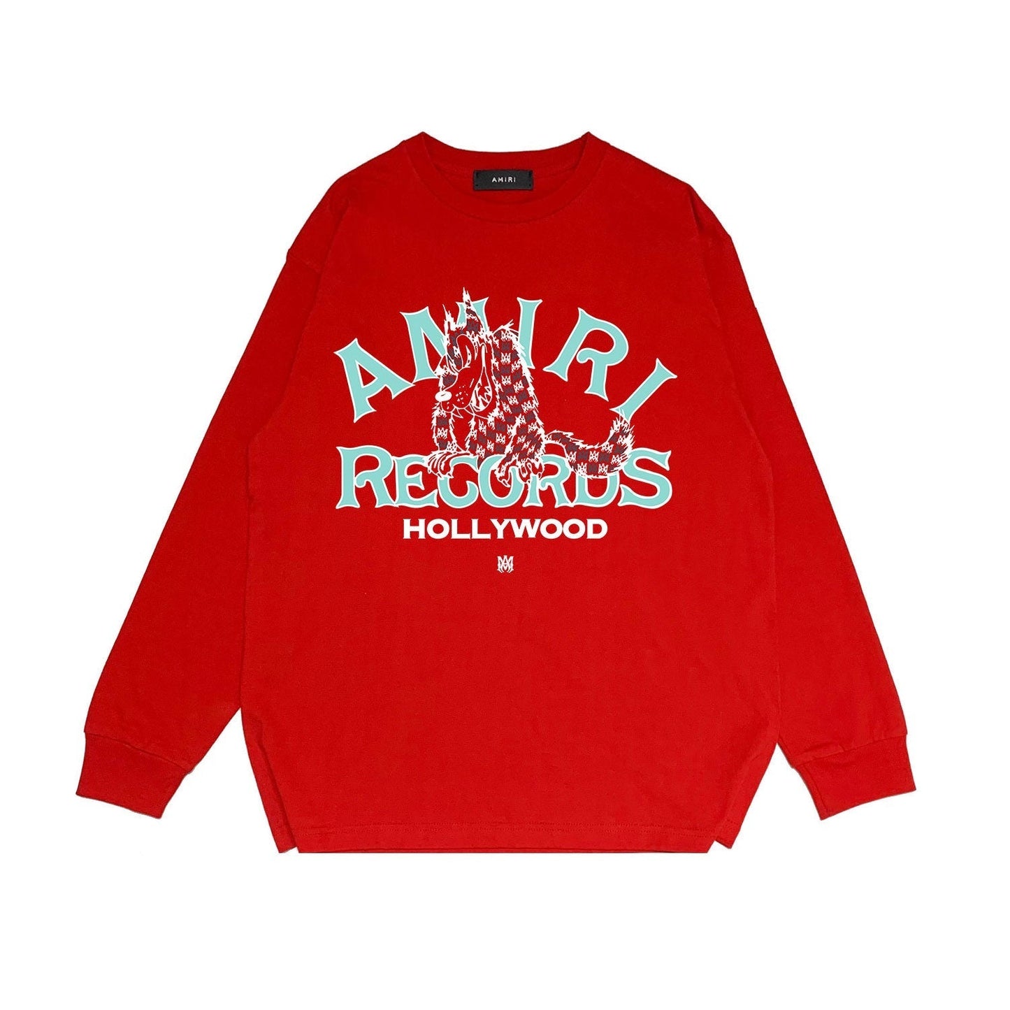 Amiri Long Sleeved Shirt Printed Trendy Pure Cotton
