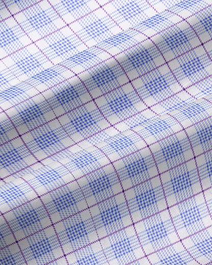 "The Baron" Purple and Blue Plaid - Classic Fit