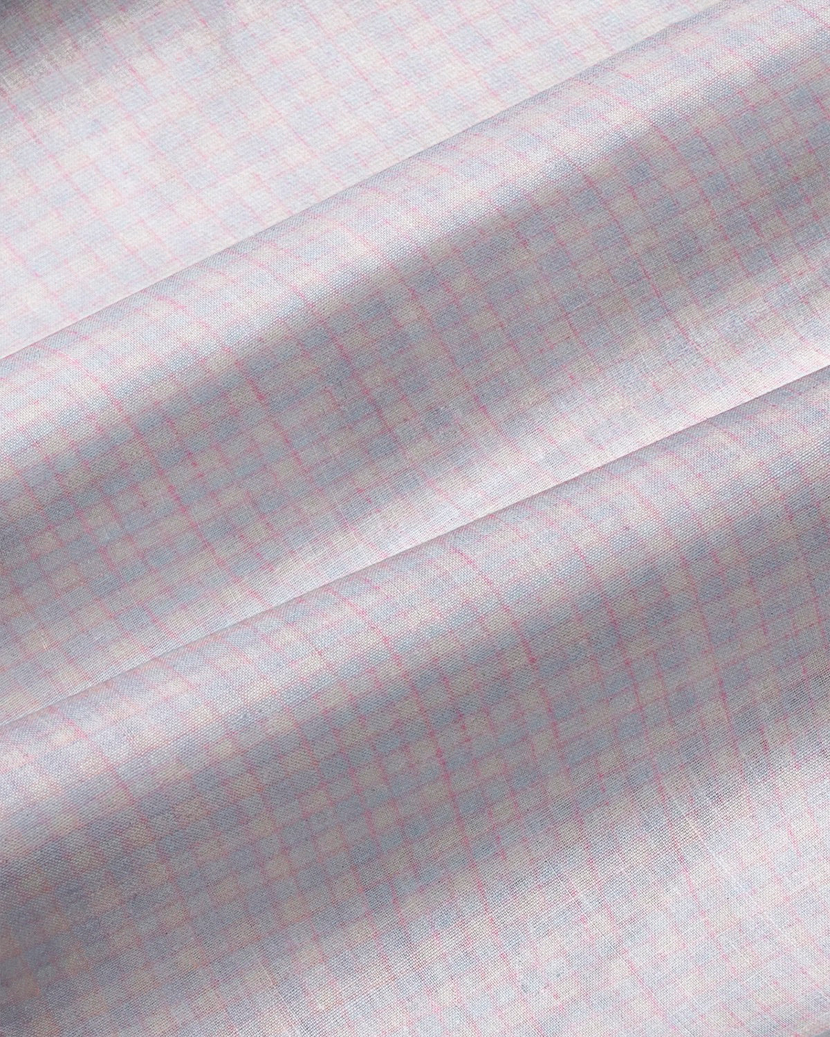 "The Brady" Light Pink & Light Blue Mini Check - Classic Fit