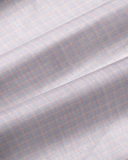"The Brady" Light Pink & Light Blue Mini Check - Classic Fit