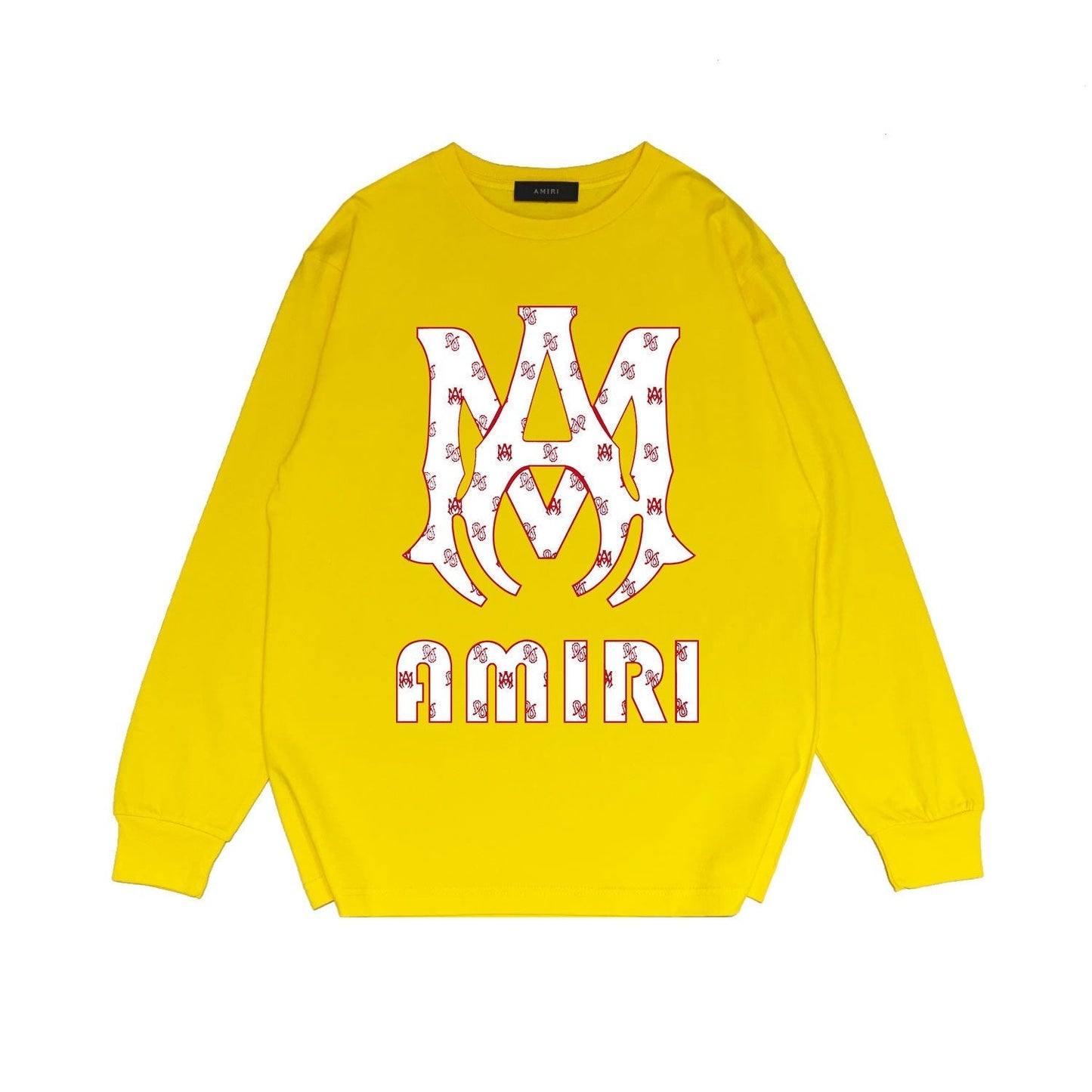 Amiri Long Sleeved Shirt Printed Trendy Pure Cotton