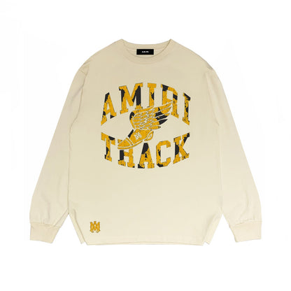Amiri Long Sleeved Shirt Printed Trendy Pure Cotton