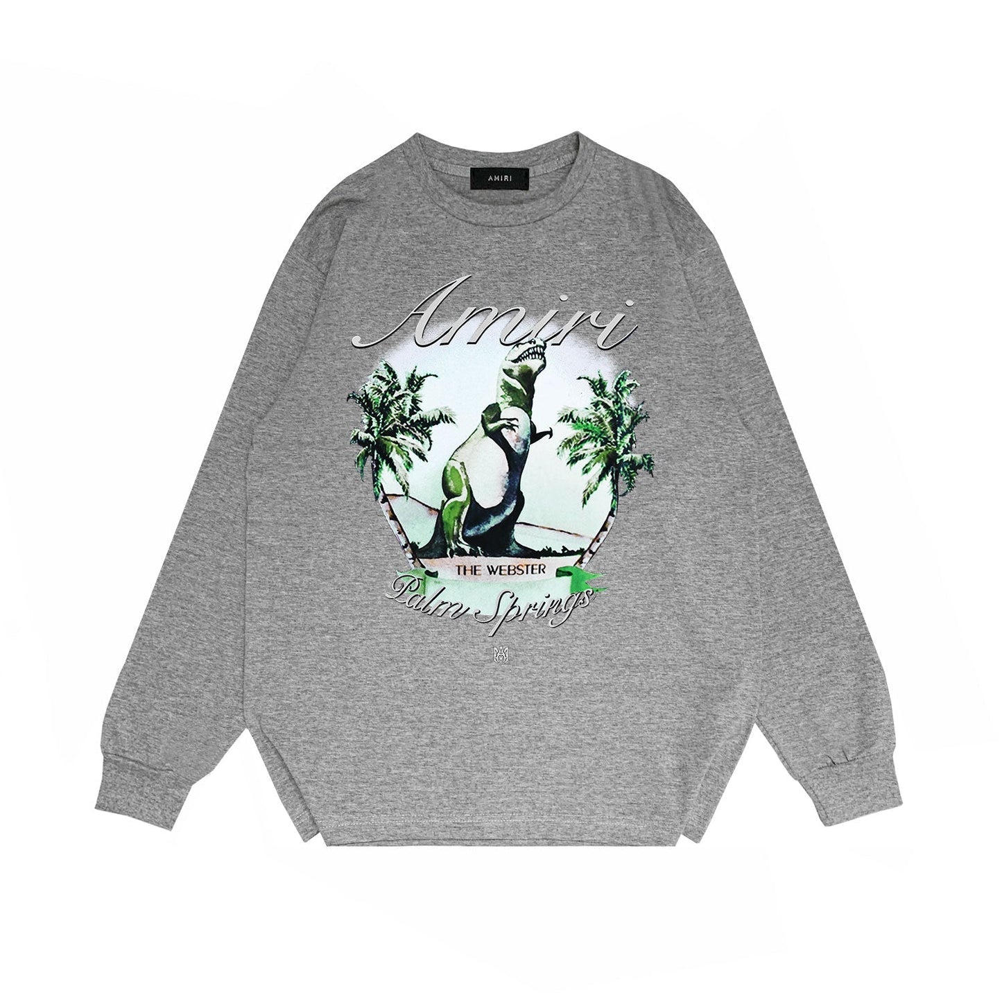 Amiri Long Sleeved Shirt Printed Trendy Pure Cotton