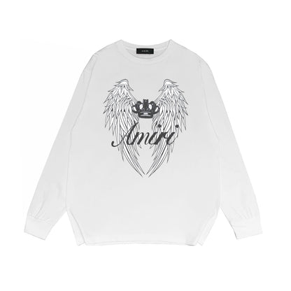 Amiri Long Sleeved Shirt Printed Trendy Pure Cotton