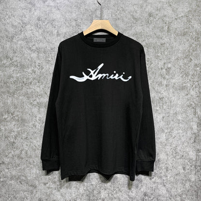 Amiri Long Sleeved Shirt Printed Trendy Pure Cotton