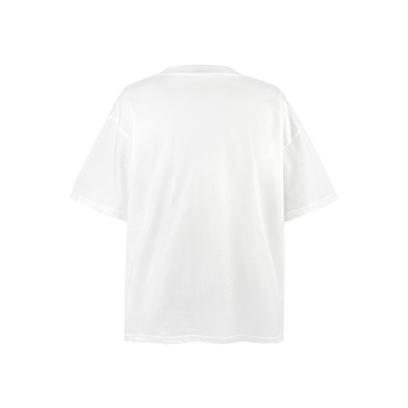 American vintage street T-shirt black summer loose