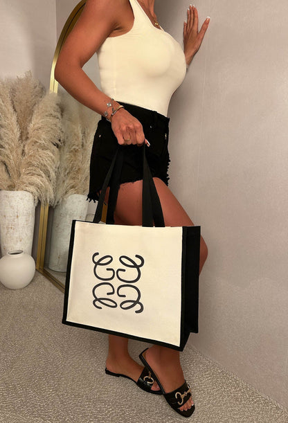 Highest Standards Natural Pattern Detail Tote Bag