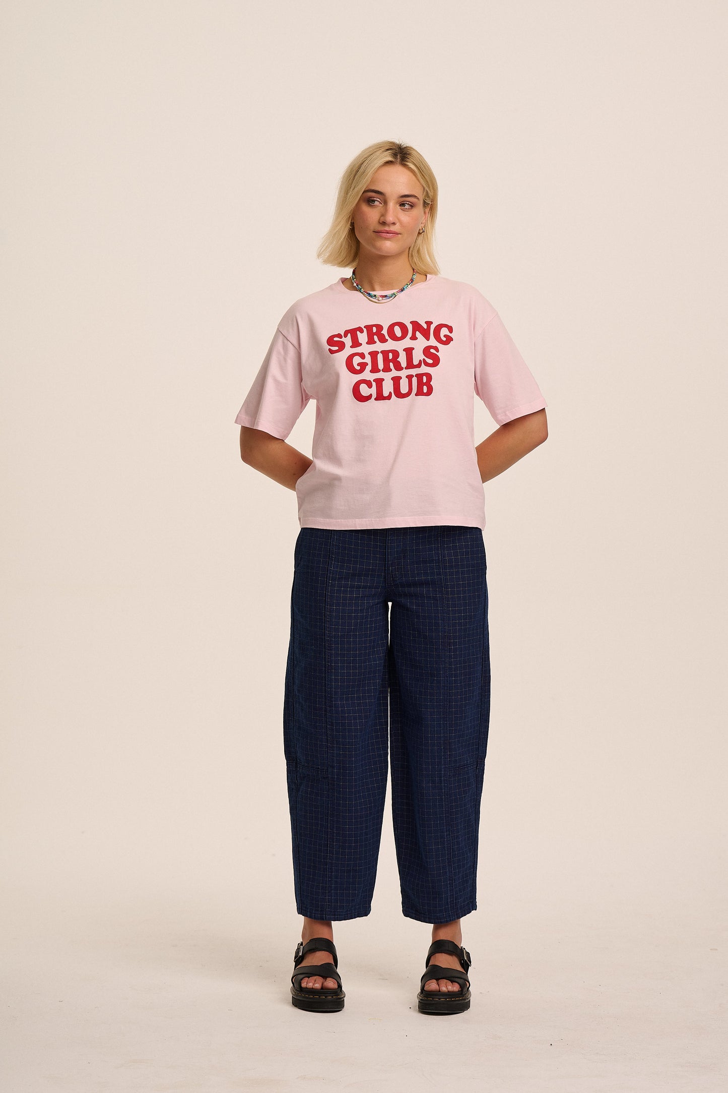 Issy Rainbow Grid Jeans