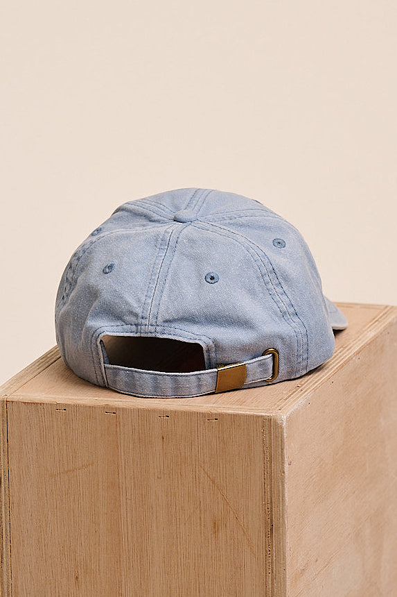 Strong Girls Club Kids Vintage Wash Slogan Cap - Light Denim