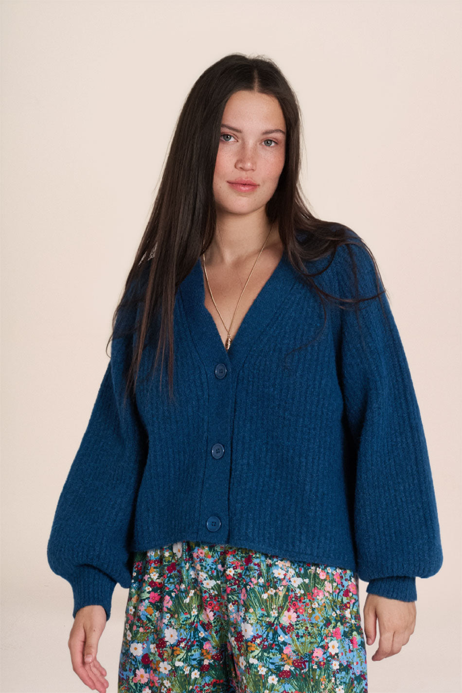 Mabel Cardigan - Petrol