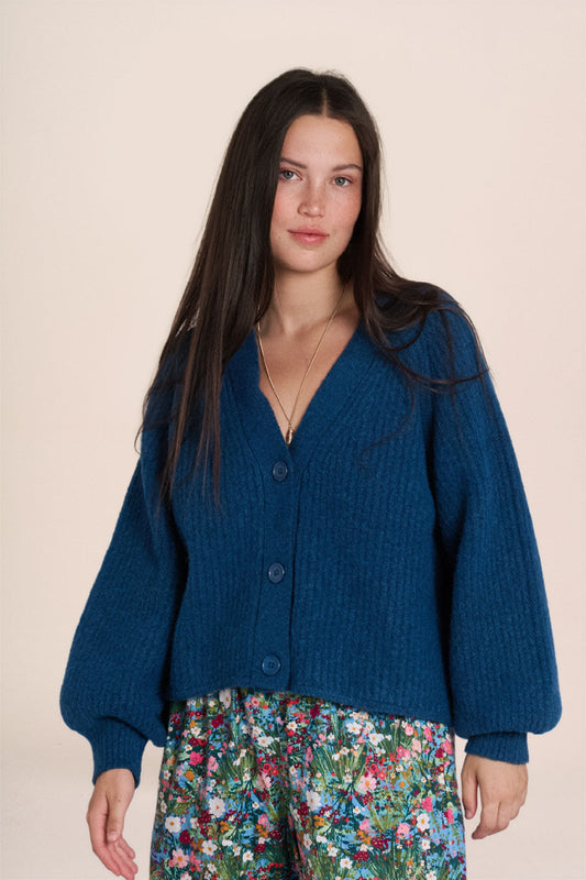Mabel Cardigan - Petrol