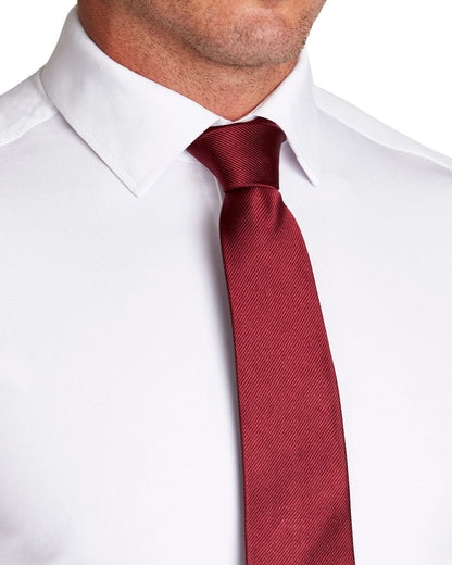Maroon Woven Silk Tie