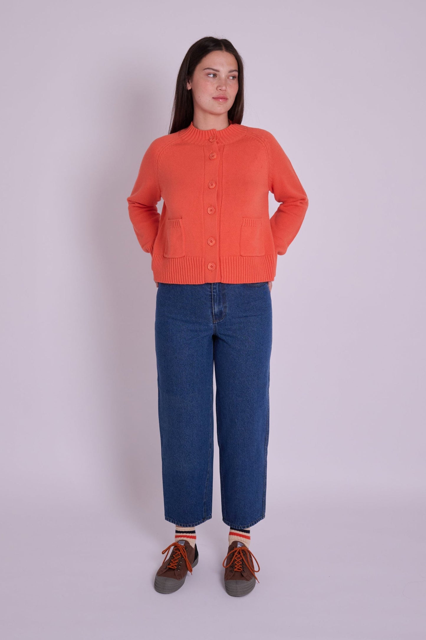 Dolly High Rise Barrel Leg Jean -  Mid Wash