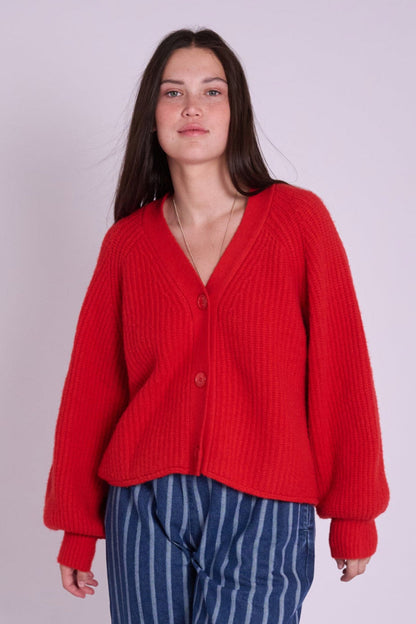 Mabel Cardigan - Red