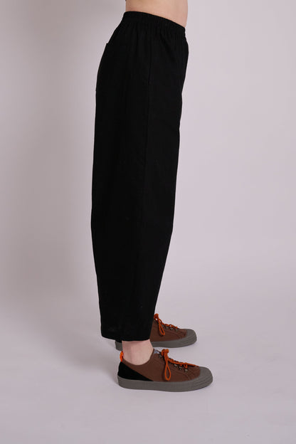Peggy Trousers - Linen Black