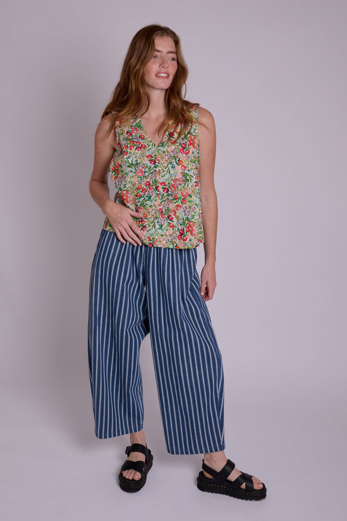 Pippa Linen Top - Floral