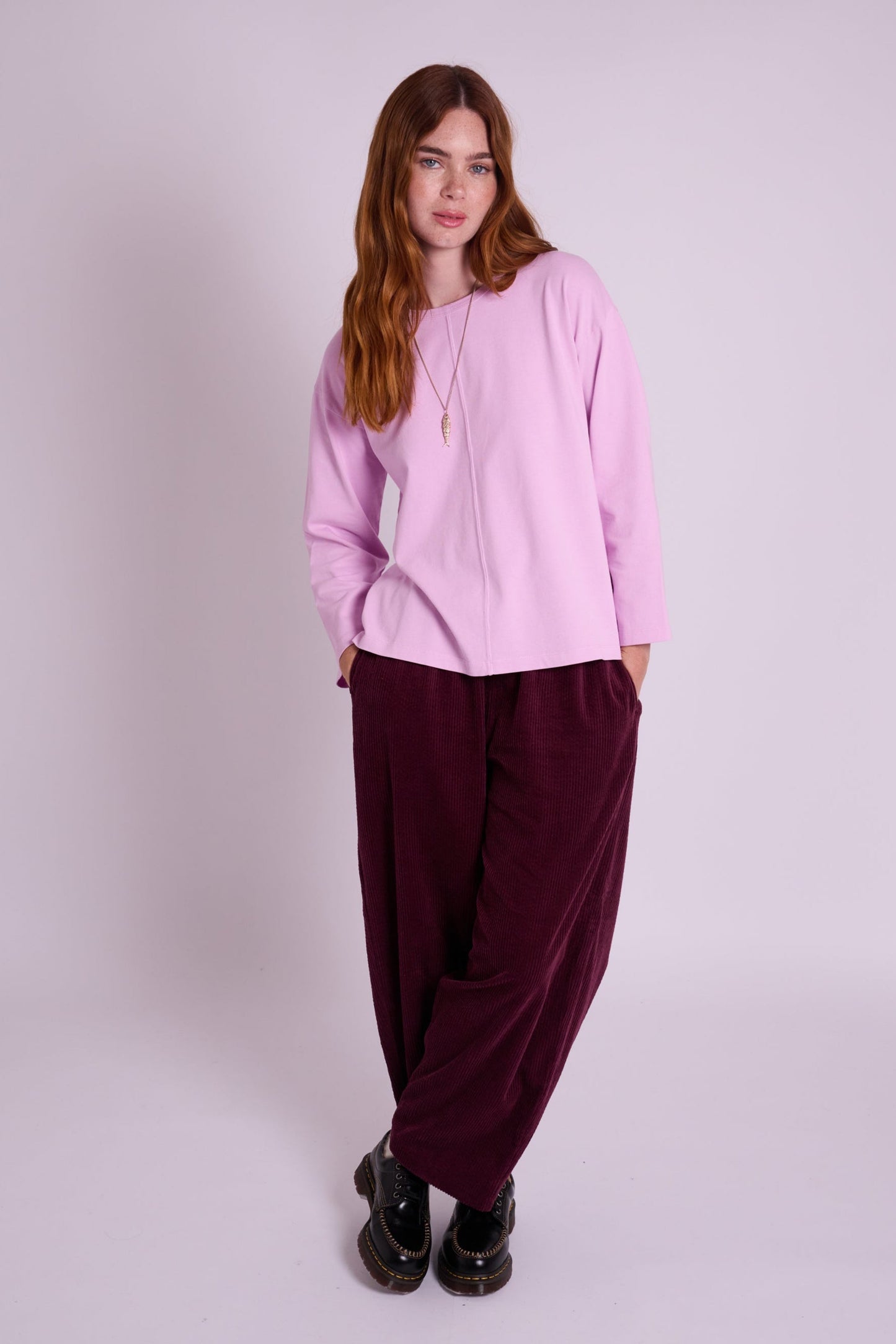 Marlow Garment Dyed TShirt - Lilac
