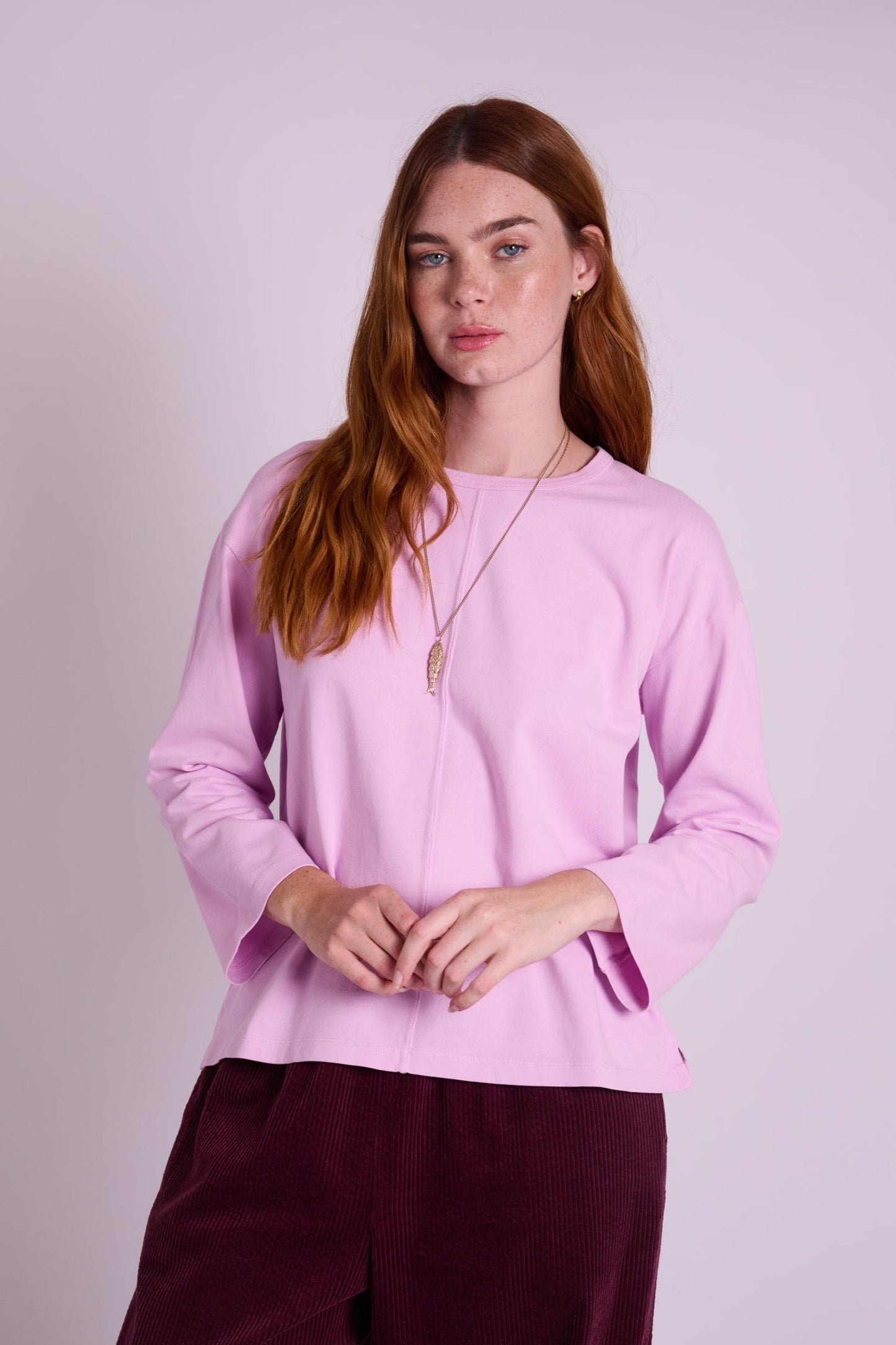 Marlow Garment Dyed TShirt - Lilac