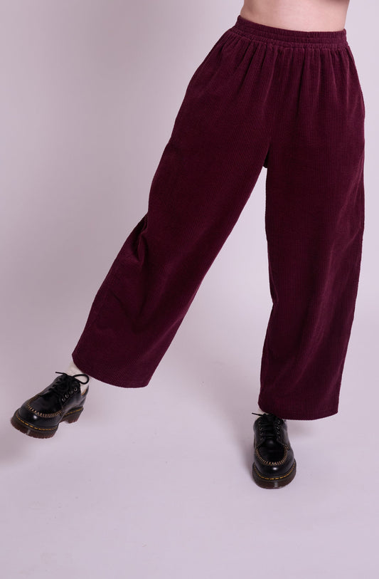 Iris Cord Trousers - Berry