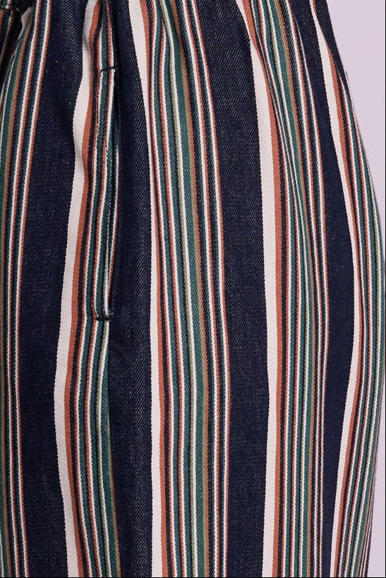 Ottie Denim Trousers - Multi Stripe