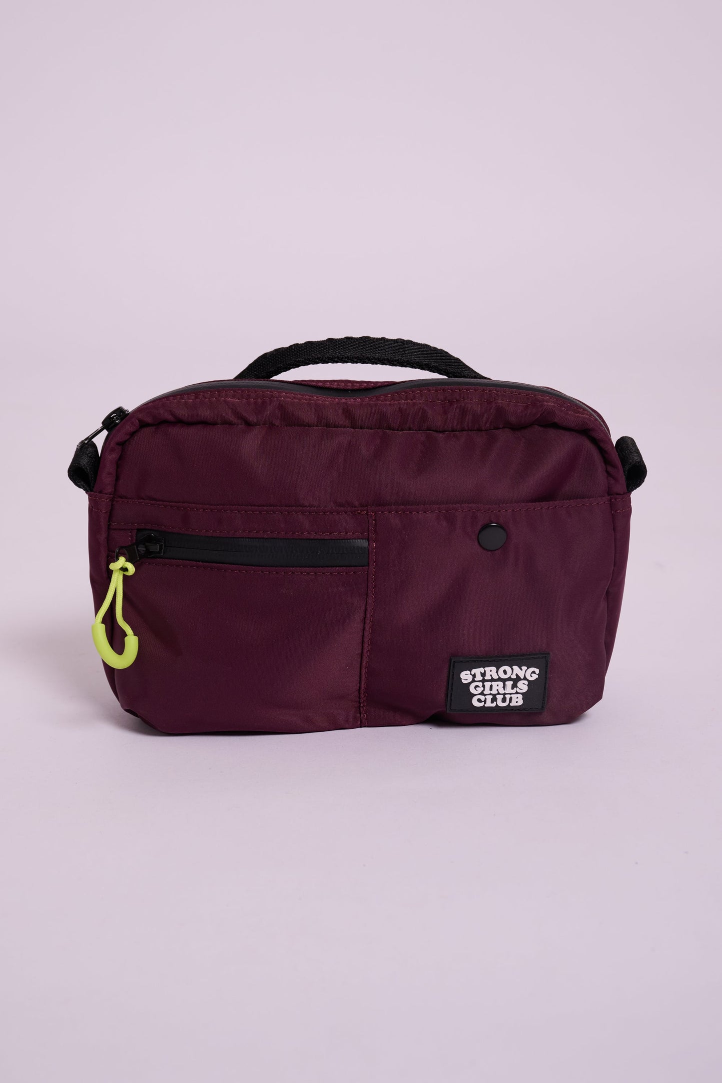 Strong Girls Club Crossbody Camera Bag - Aubergine