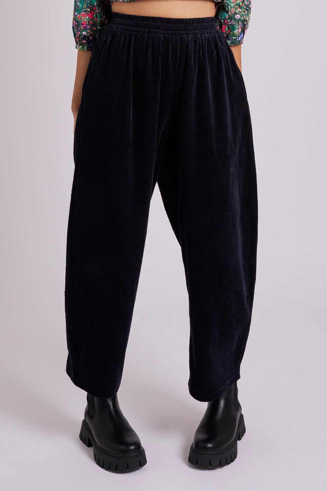 Iris Cord Trousers - Navy