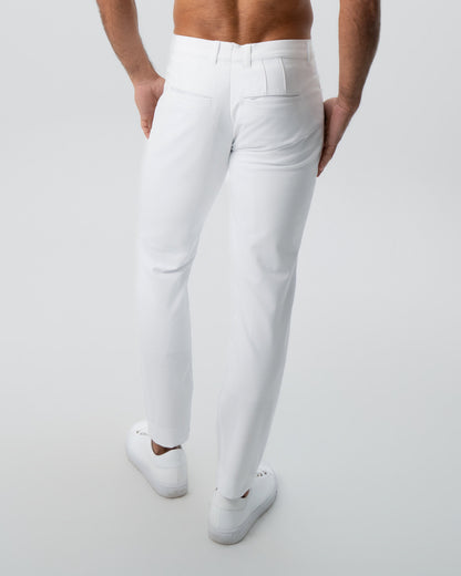 Athletic Fit Stretch Tech Chino - White