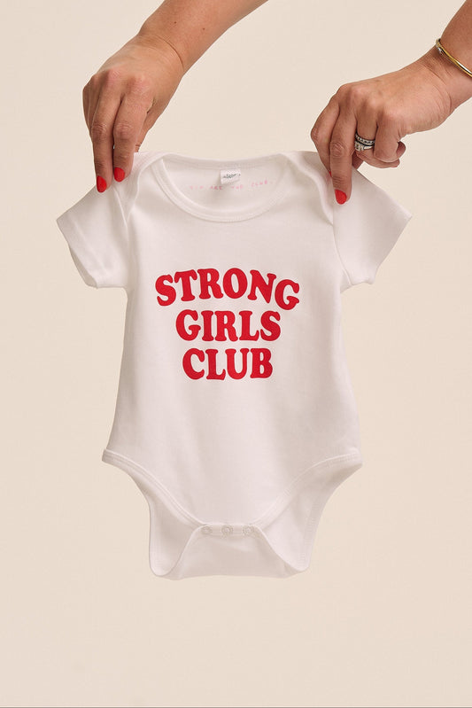 Strong Little Girls Club Babygro