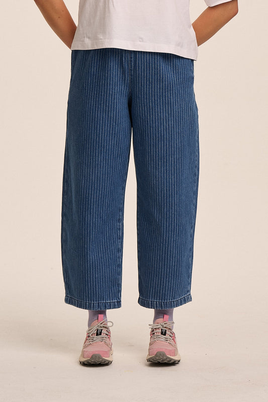 Ottie Denim Trousers — Needle Stripe