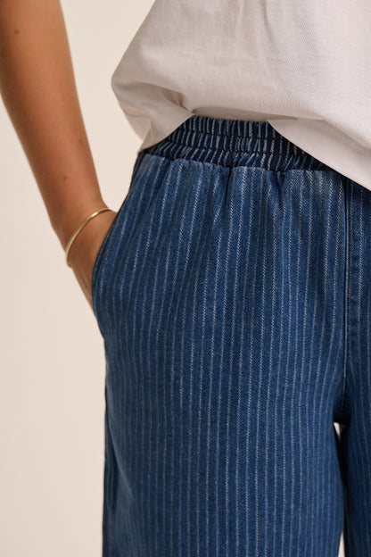 Ottie Denim Trousers — Needle Stripe
