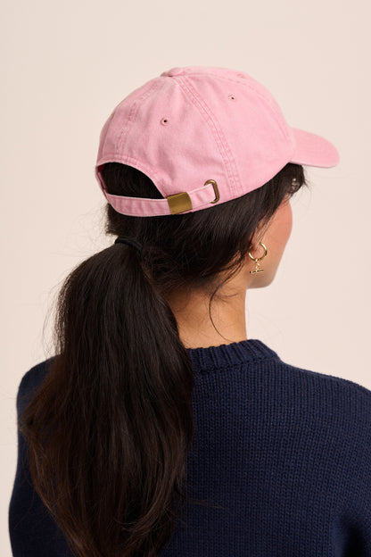 Strong Girls Club Vintage Wash Slogan Cap - Dusky Pink