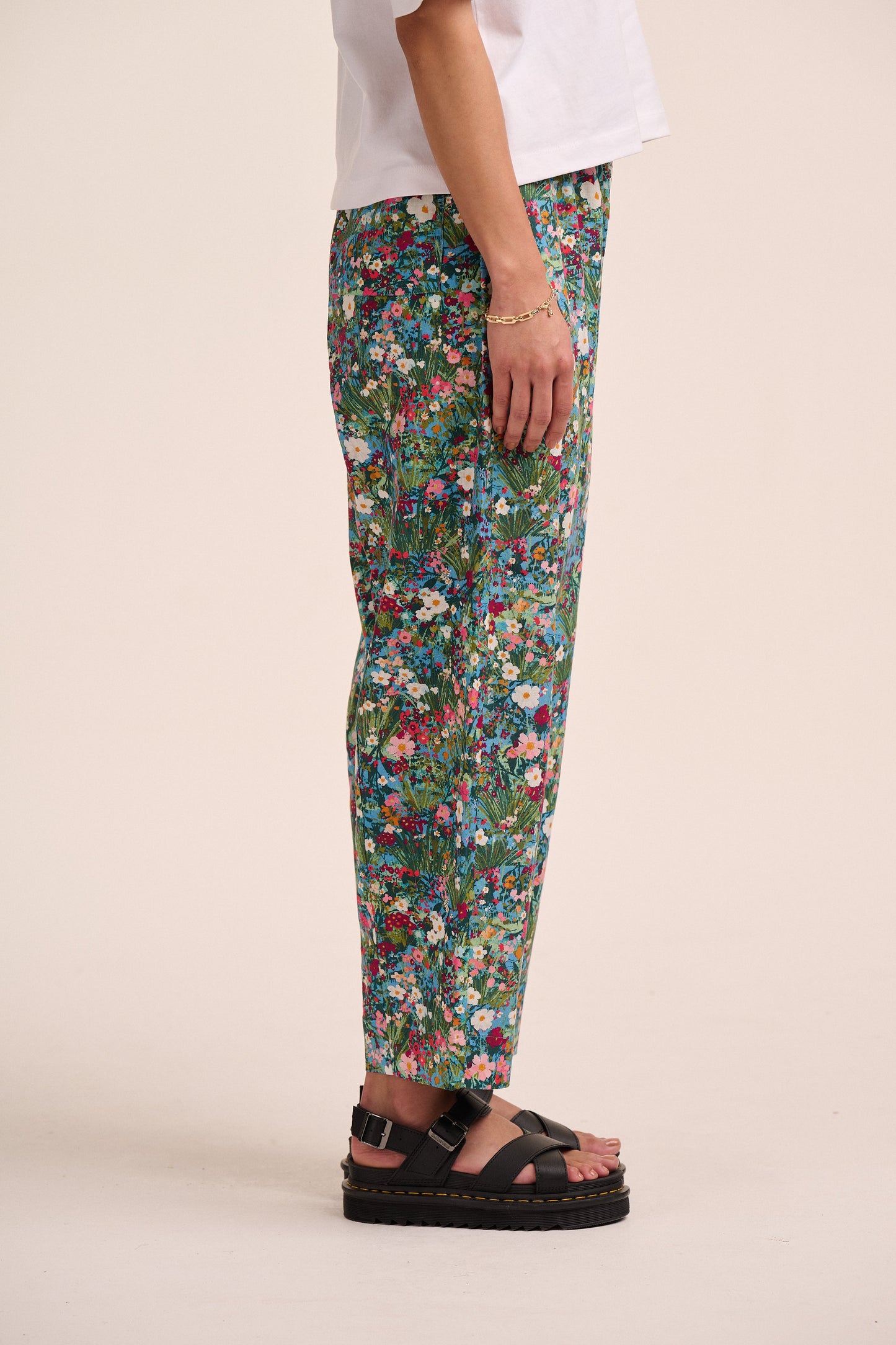 Peggy Linen Trousers - Spring Floral