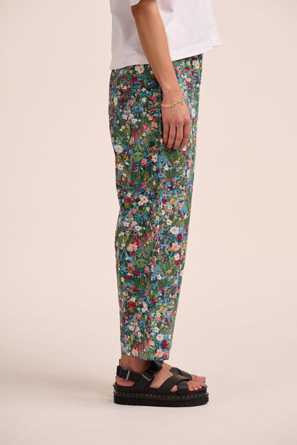 Peggy Linen Trousers - Spring Floral