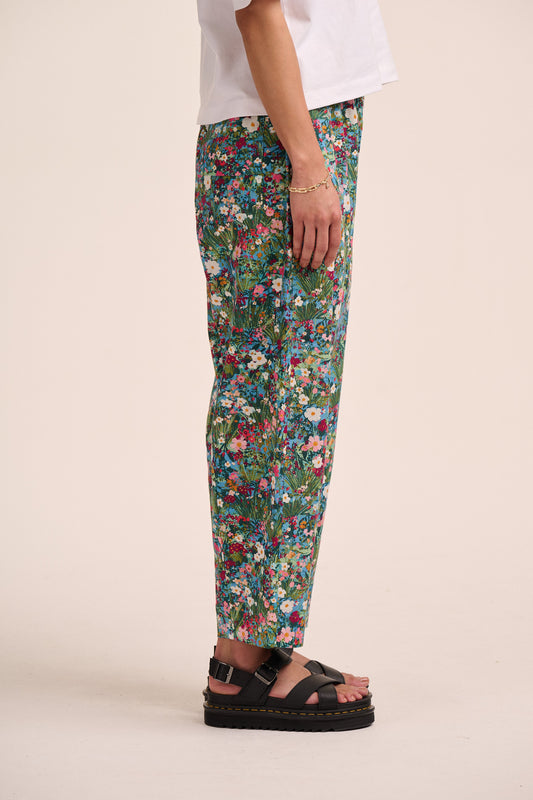 Peggy Linen Trousers - Spring Floral