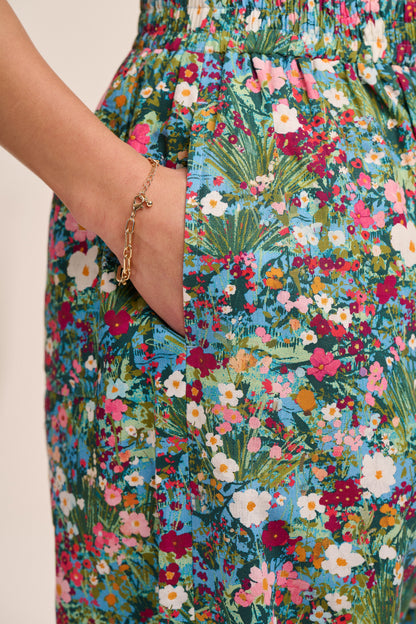 Peggy Linen Trousers - Spring Floral