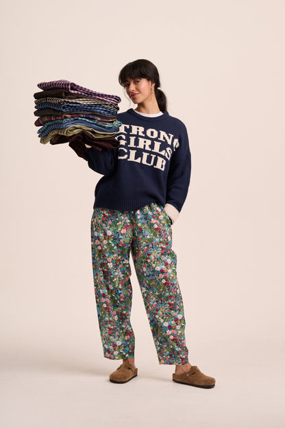 Peggy Linen Trousers - Spring Floral