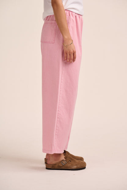 Ottie Denim Trousers - Pink Stripe