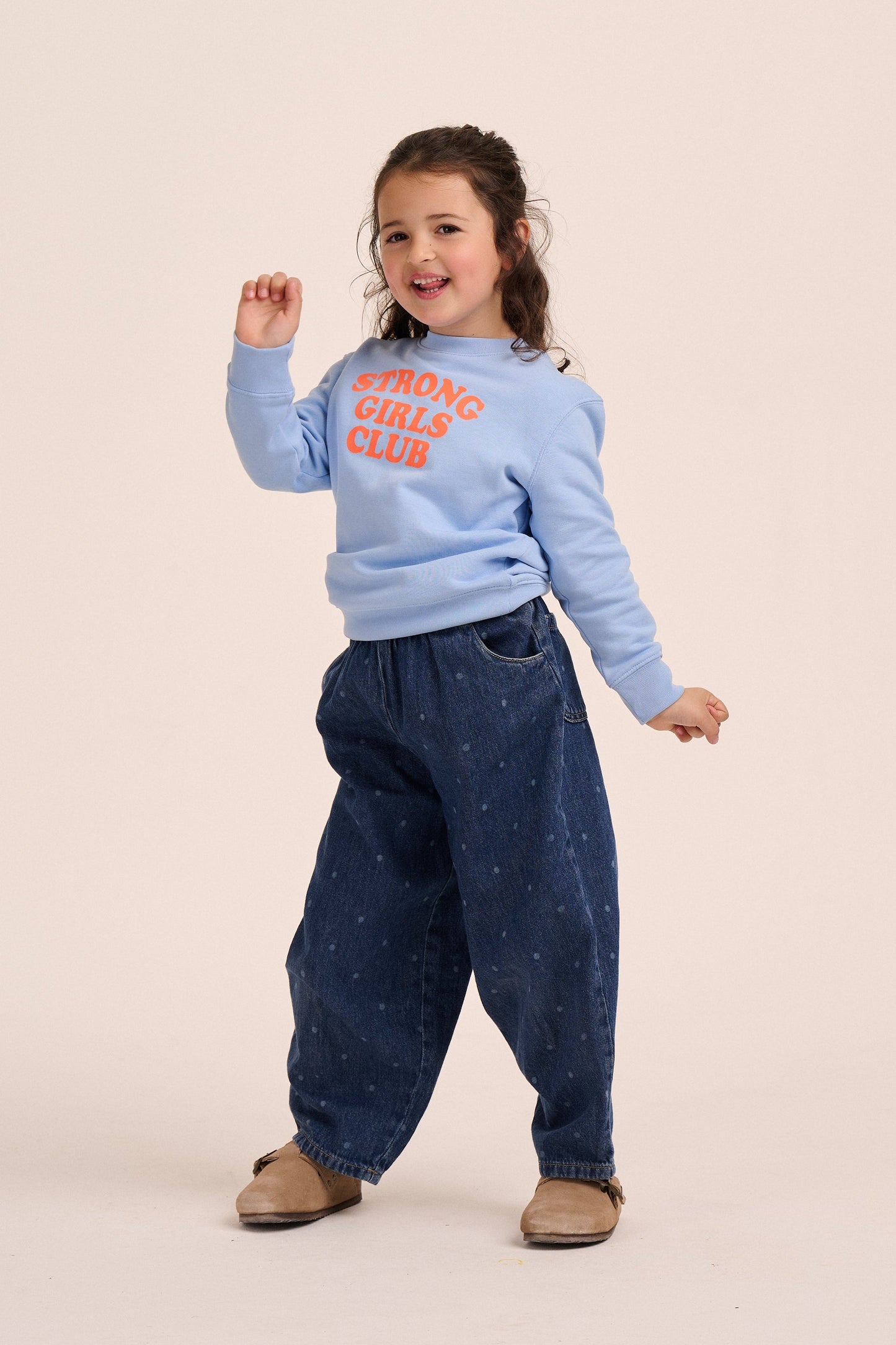 Strong Girls Club Kids Sweatshirt - Blue