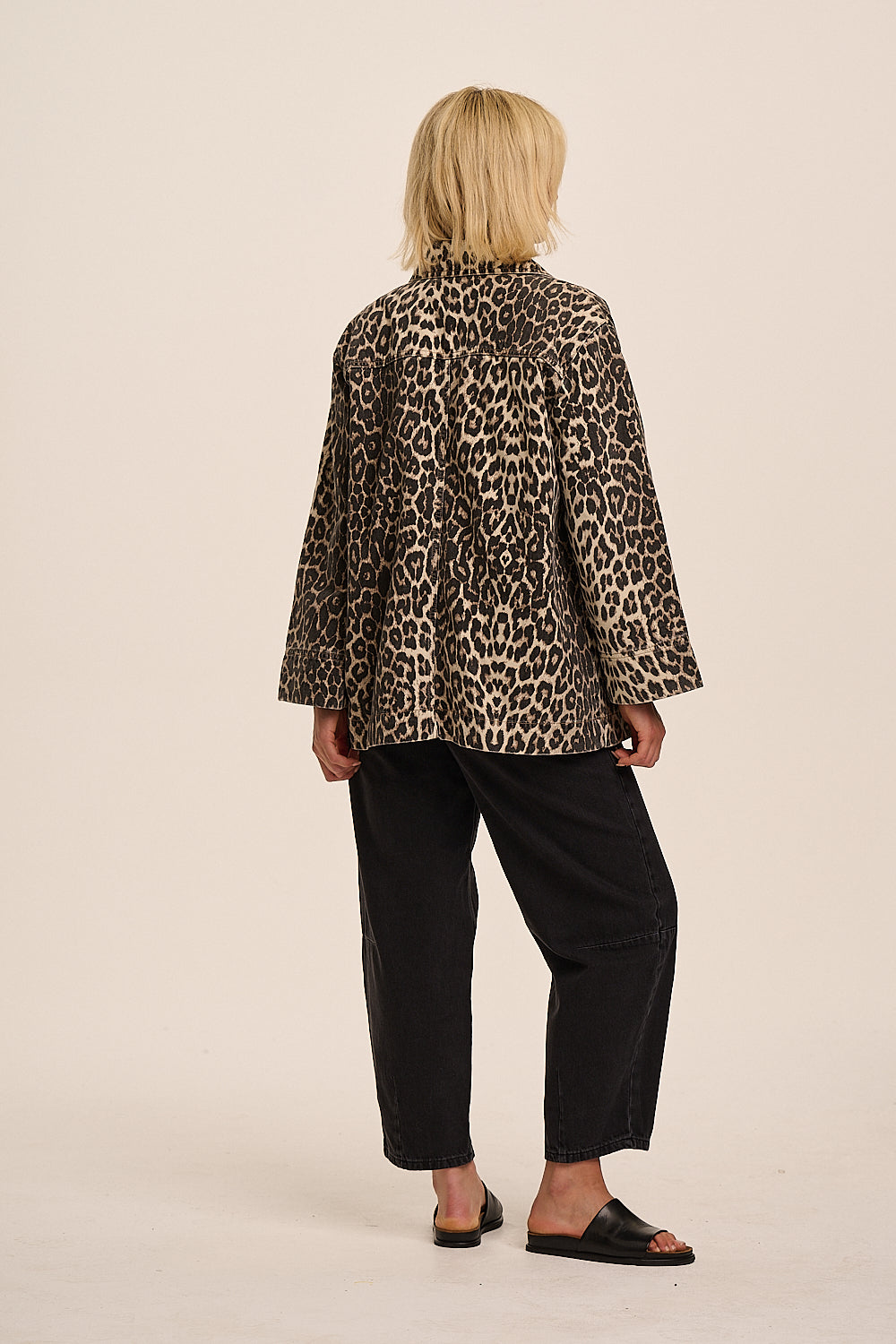 Sienna Jacket - Leopard Denim