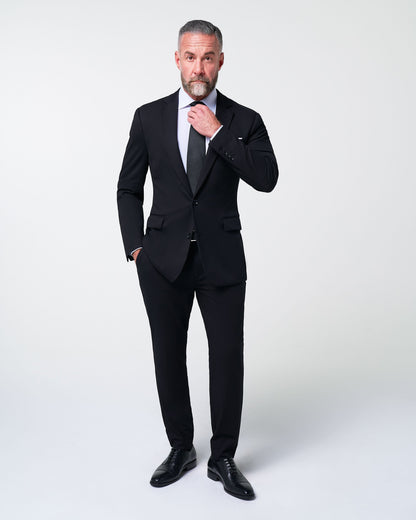 Athletic Fit Stretch Blazer - Black