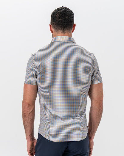 "The Coastal" Blue and Stone Big Check