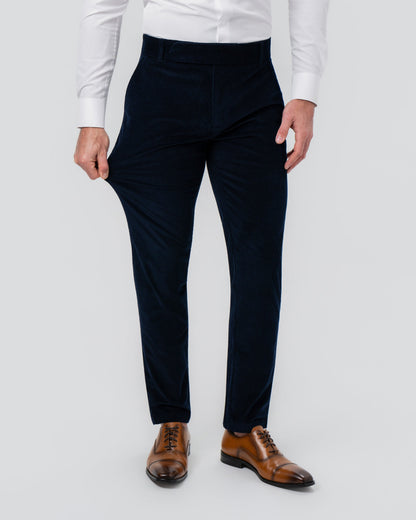 Unstructured Corduroy Suit - Dark Navy