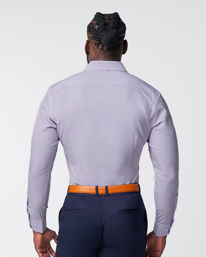 "The Arlo" Lavender Double Check - Classic Fit