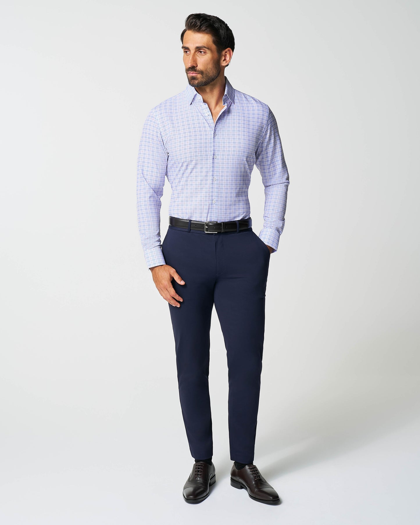 "The Baron" Purple and Blue Plaid