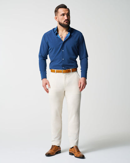 "The Boylston" Navy with White Polka Dots - Classic Fit